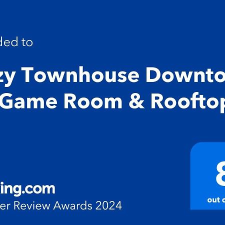 Cozy Townhouse Downtown W/ Game Room & Rooftop Baltimore Exterior photo