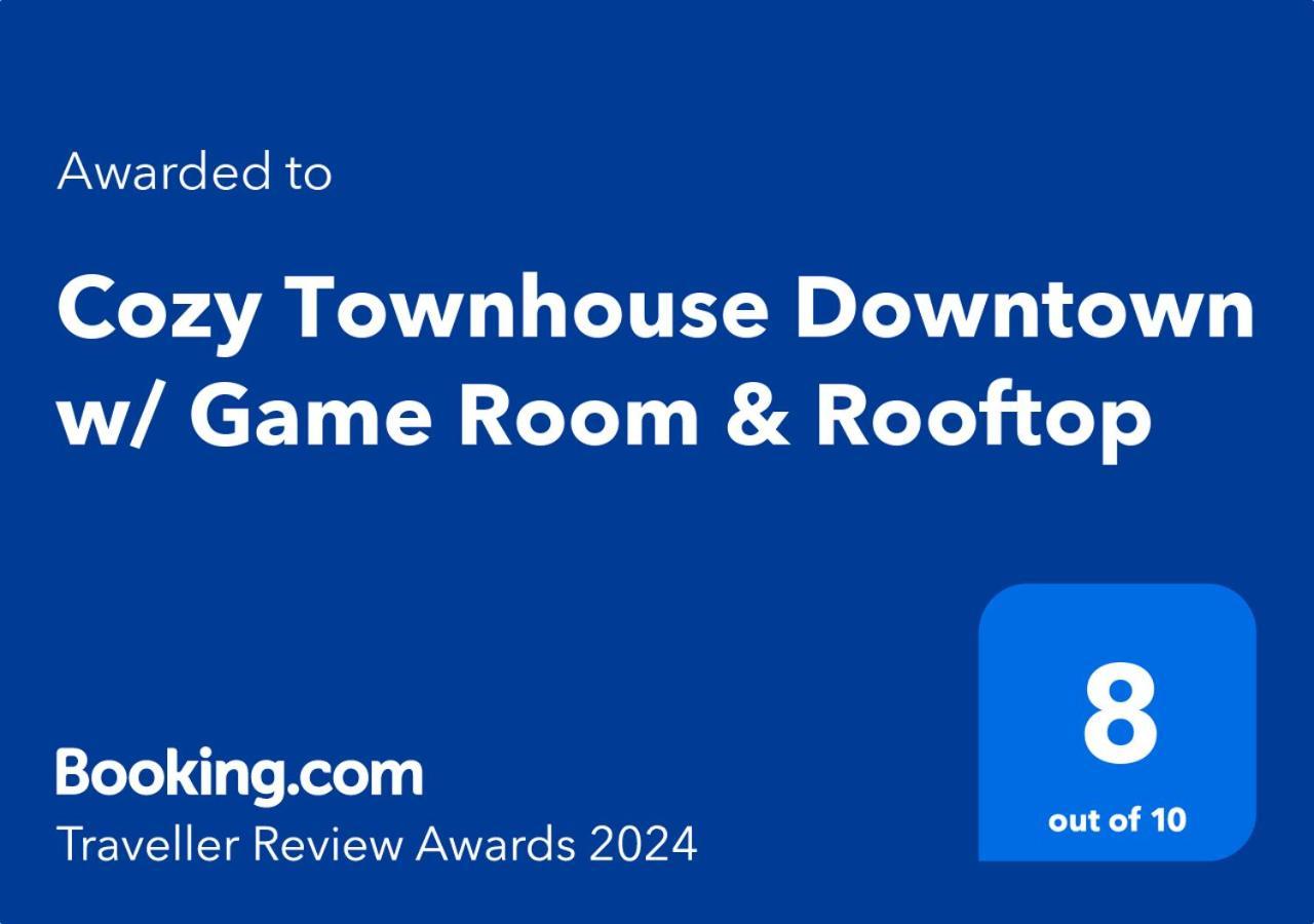 Cozy Townhouse Downtown W/ Game Room & Rooftop Baltimore Exterior photo